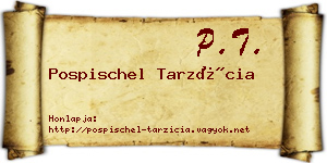 Pospischel Tarzícia névjegykártya